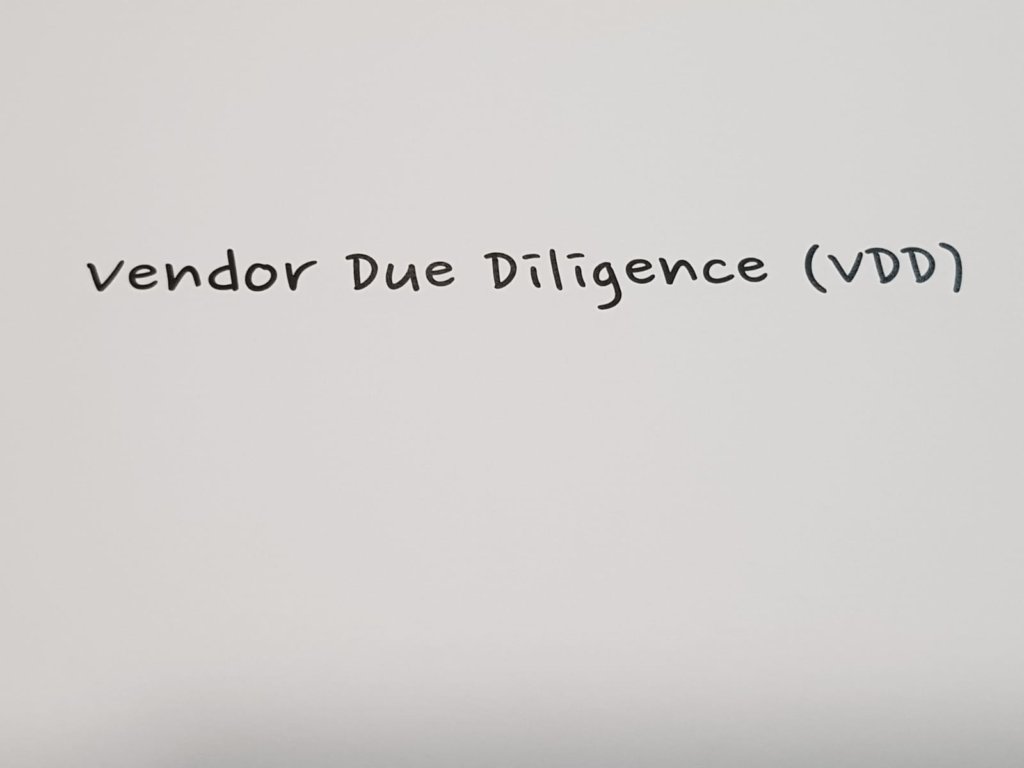 Vendor Due diligence